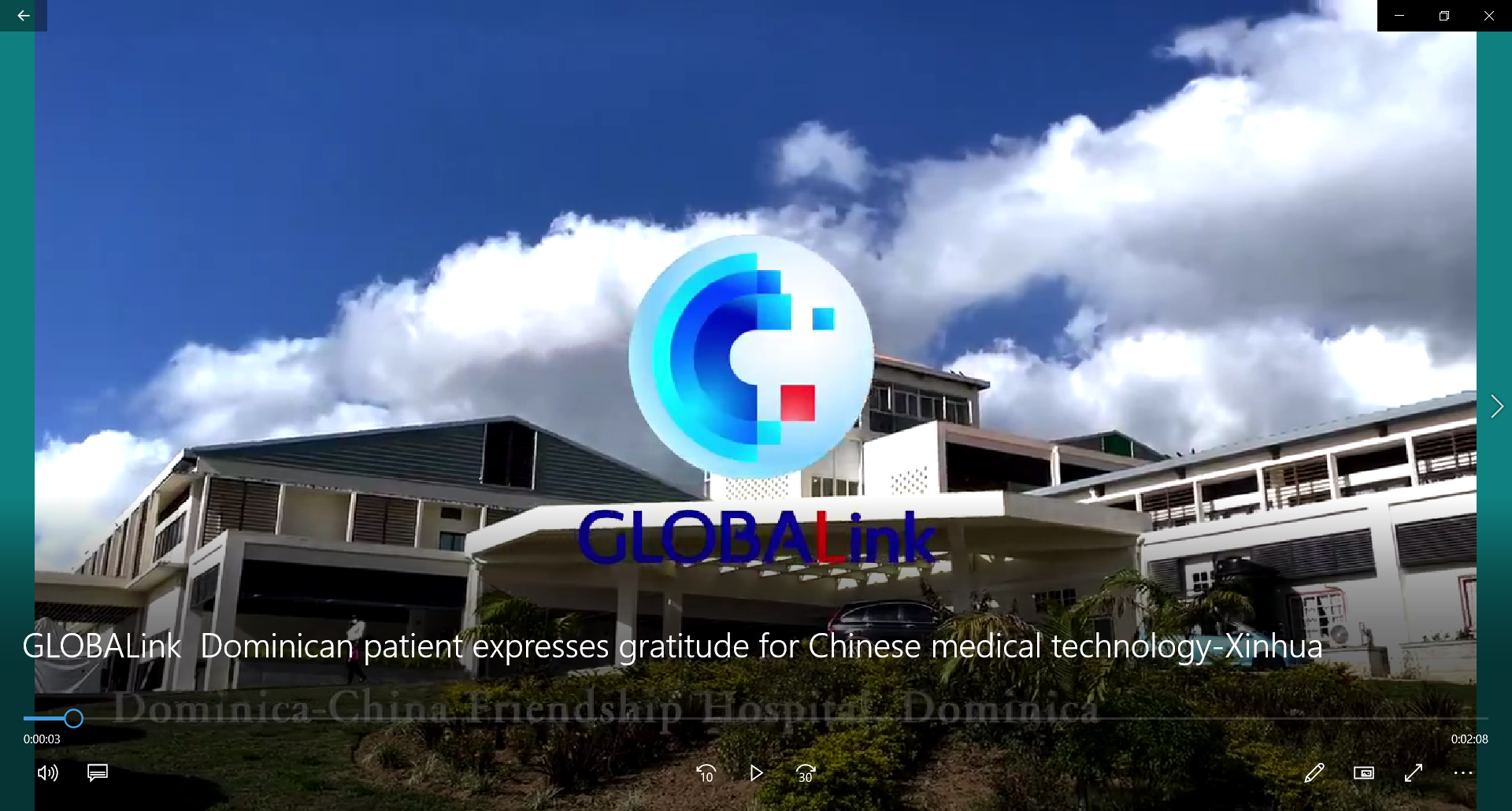GLOBALink | Dominican patient expresses gratitude for Chinese medical technology